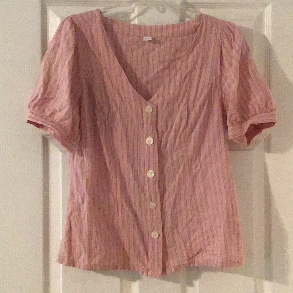 Pink Old Navy Button Down Shirt